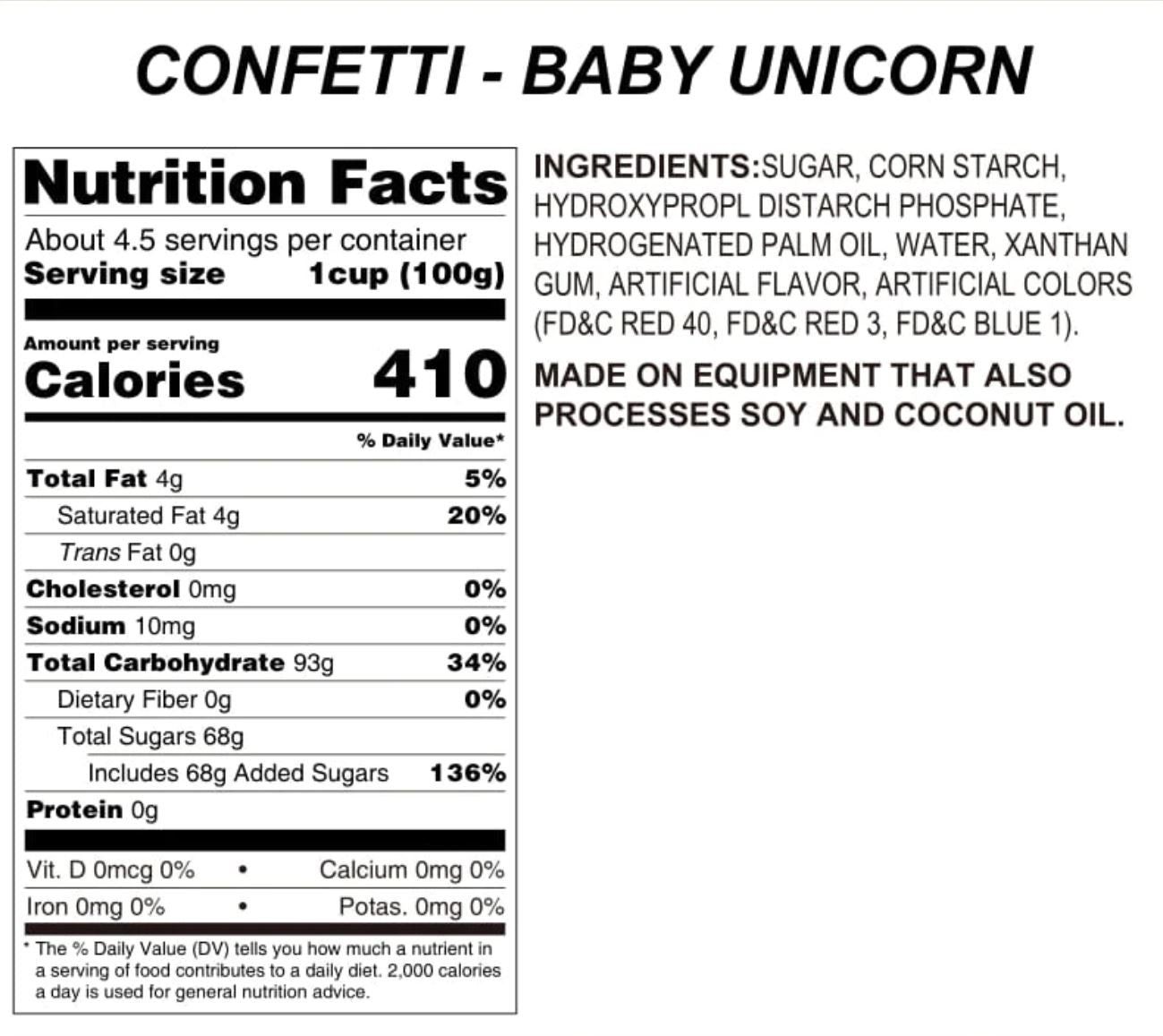 Baby Unicorn Confetti