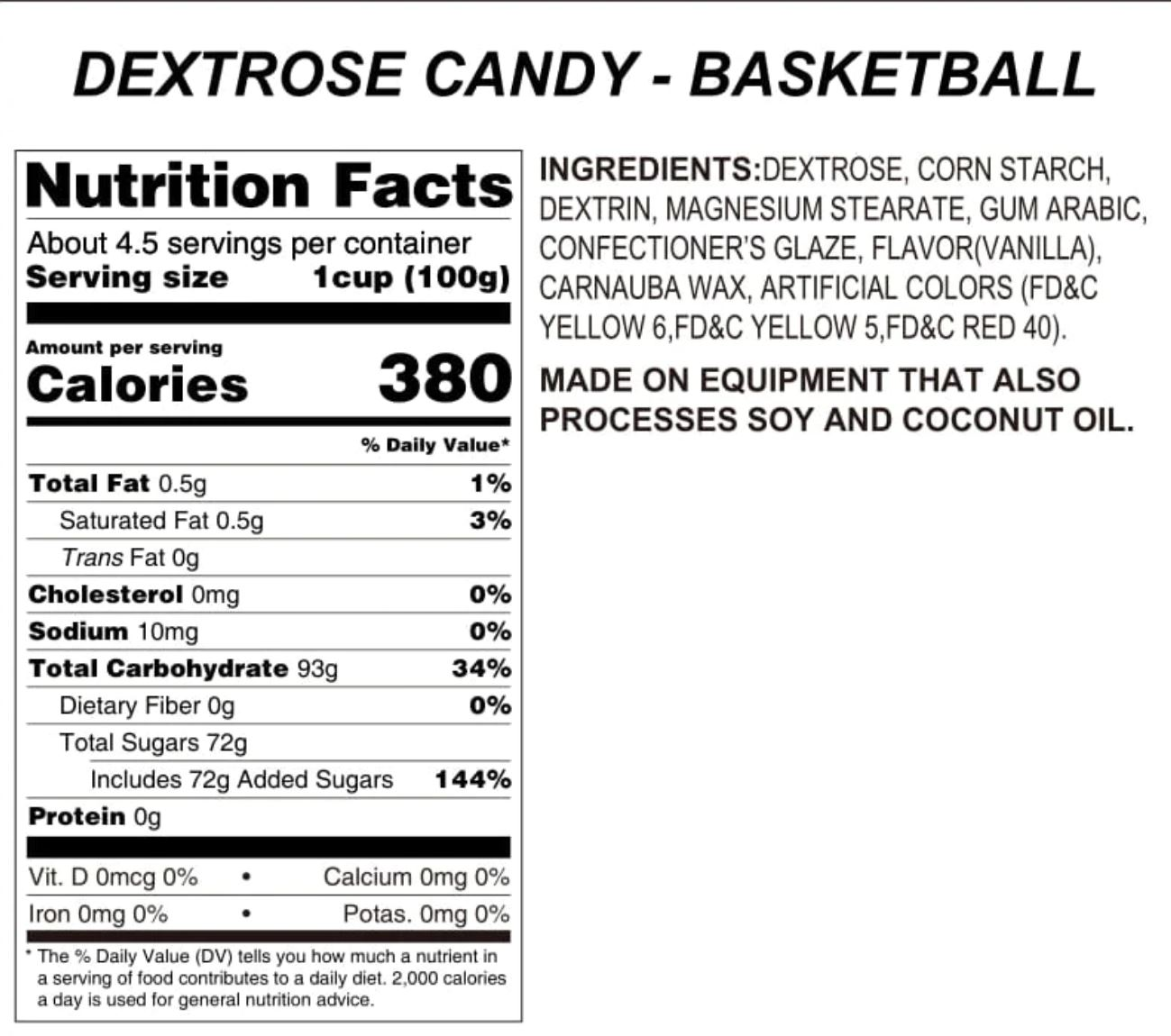 Basketball Candy Topping