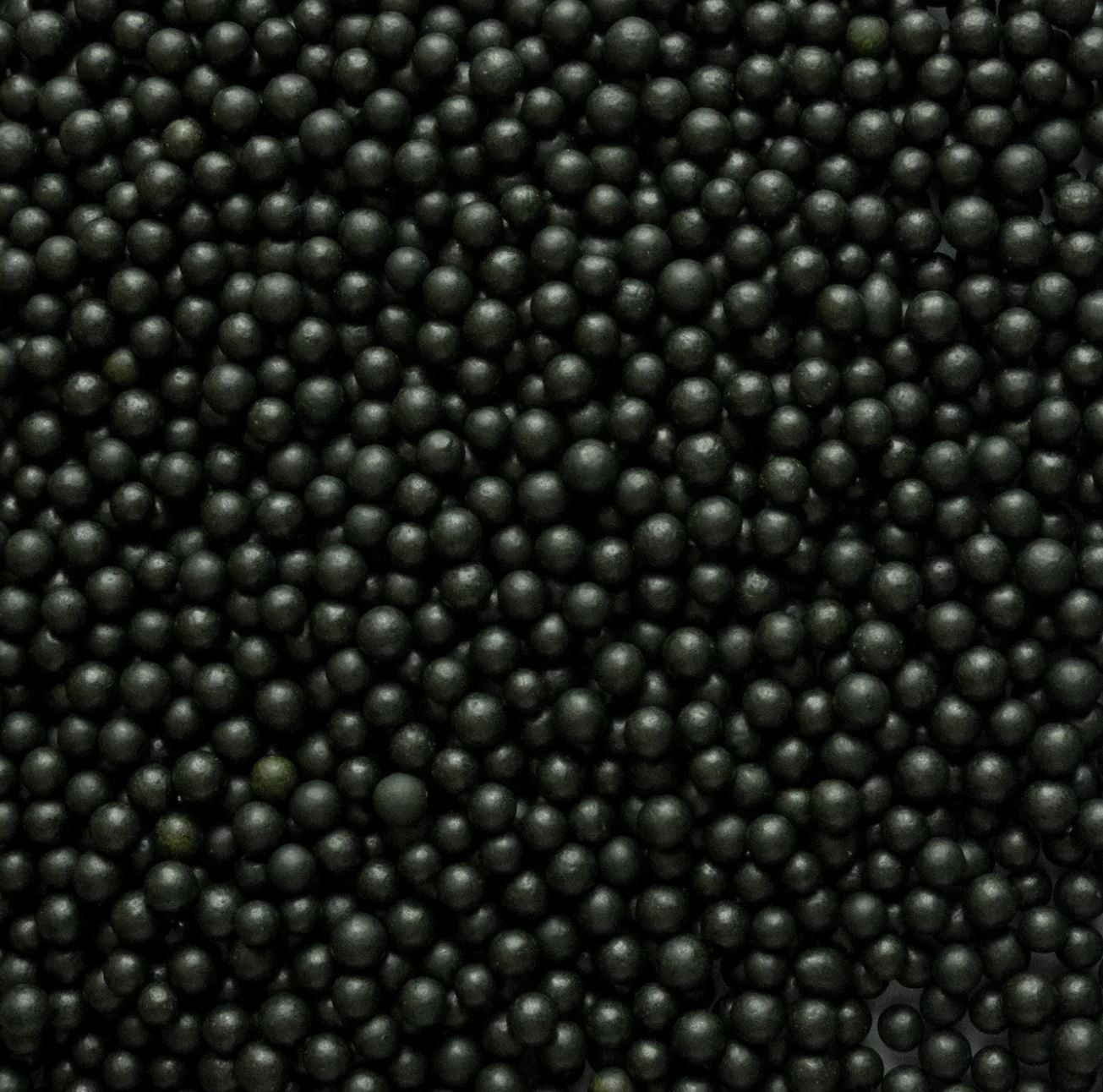 Black Jumbo Nonpareil Beads