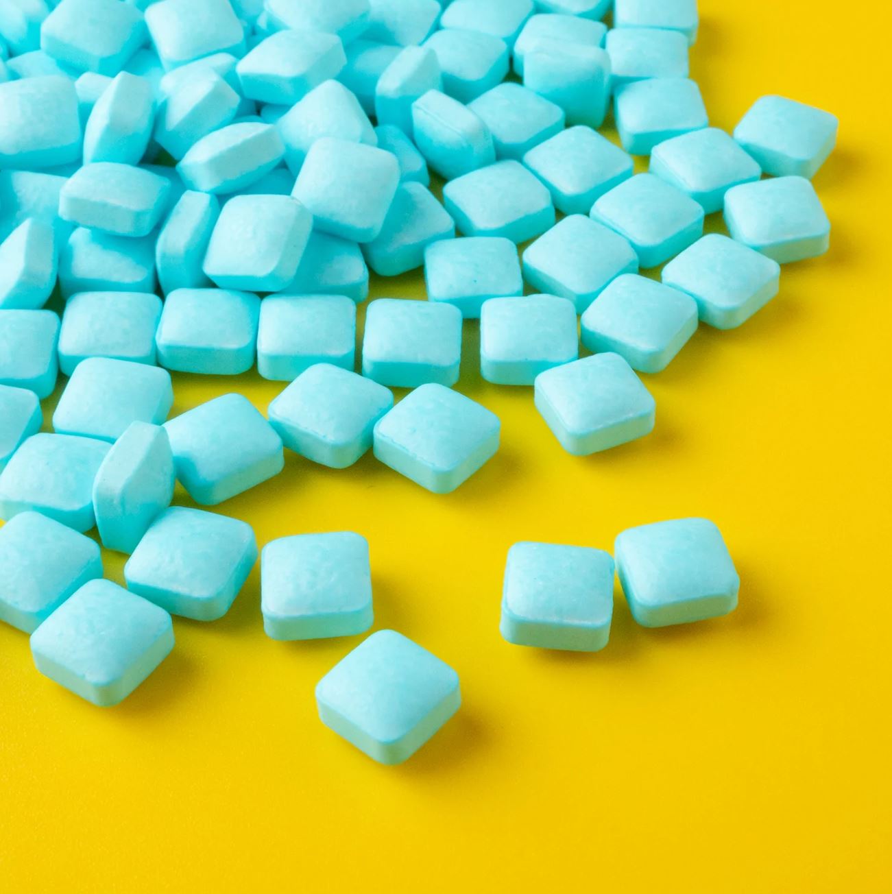 Blue Square Candy Topping