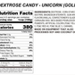 Gold Unicorn Candy Topping
