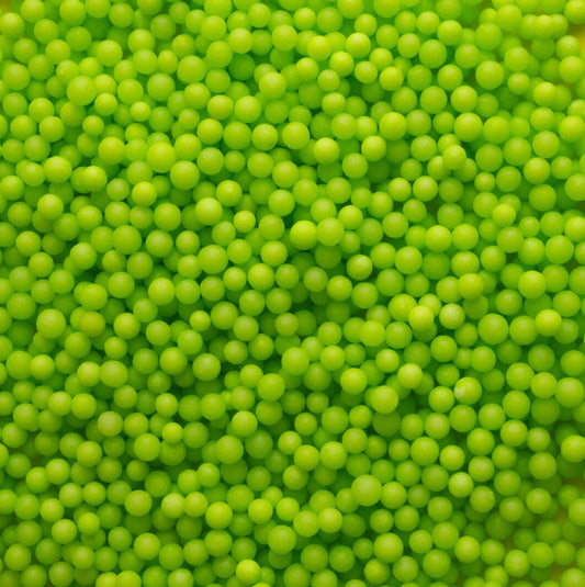 Green Jumbo Nonpareil Beads