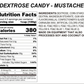 Mustache Candy Topping