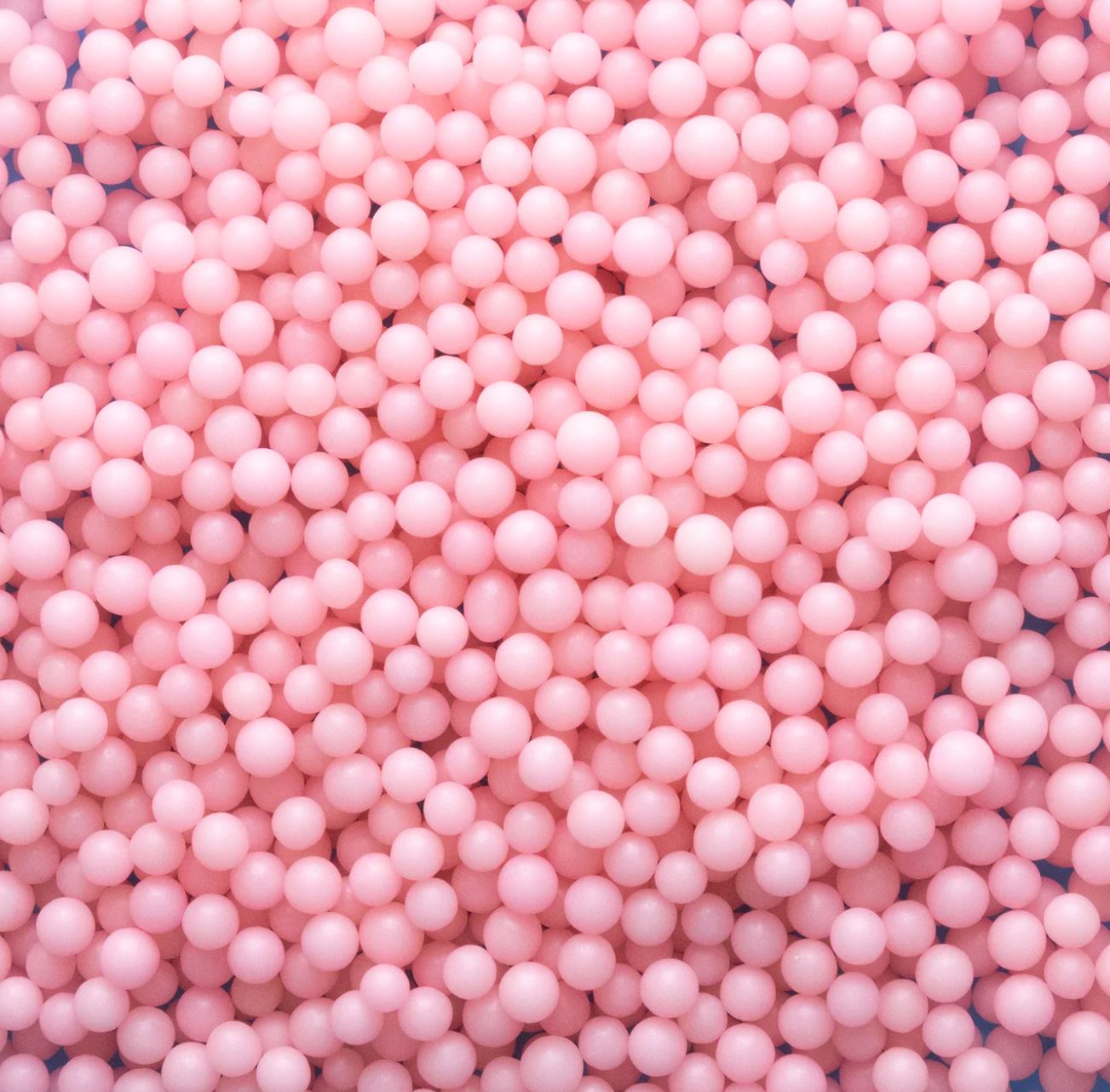 Pink Jumbo Nonpareil Beads