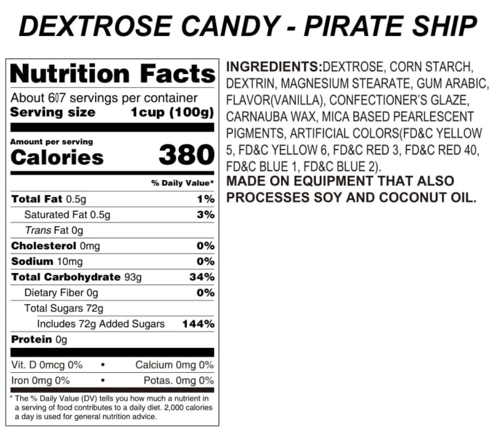 Pirate Ship Candy Topping