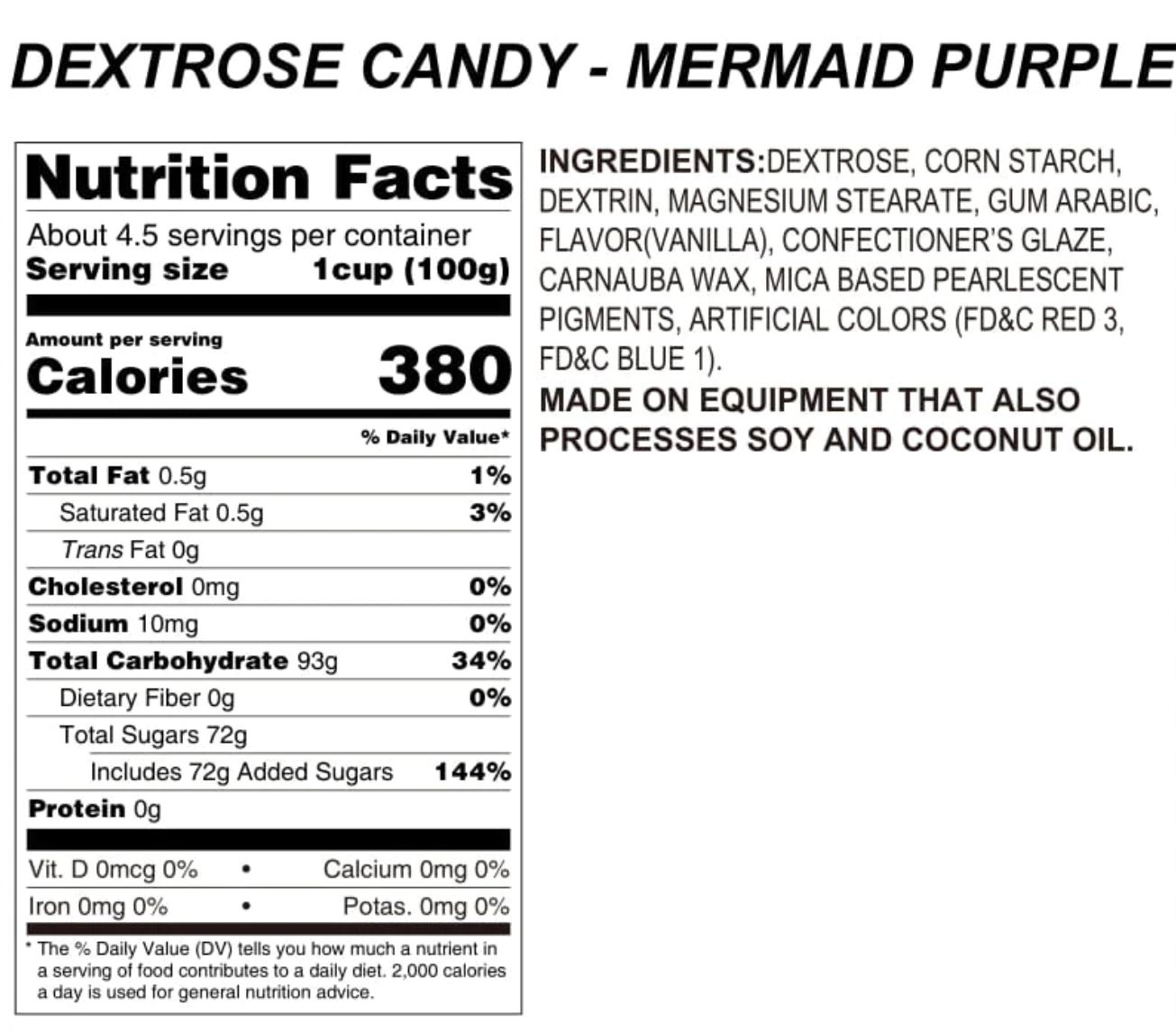 Purple Mermaid Candy Topping