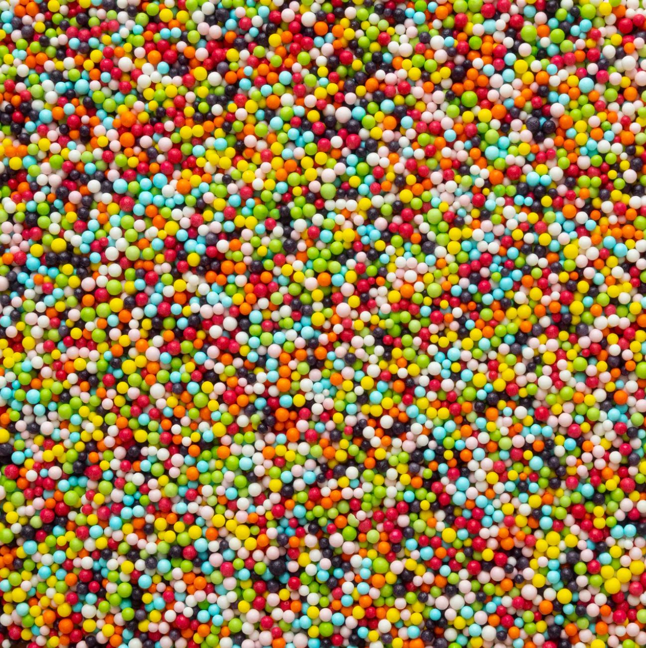 Rainbow Nonpareil Beads