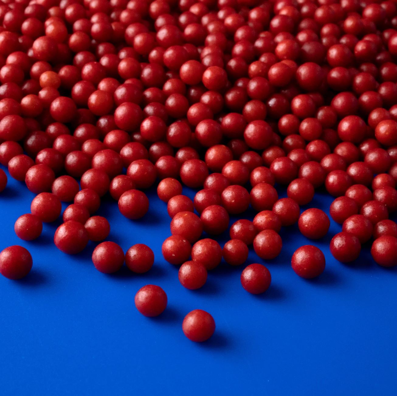 Red Jumbo Nonpareil Beads