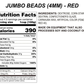 Red Jumbo Nonpareil Beads