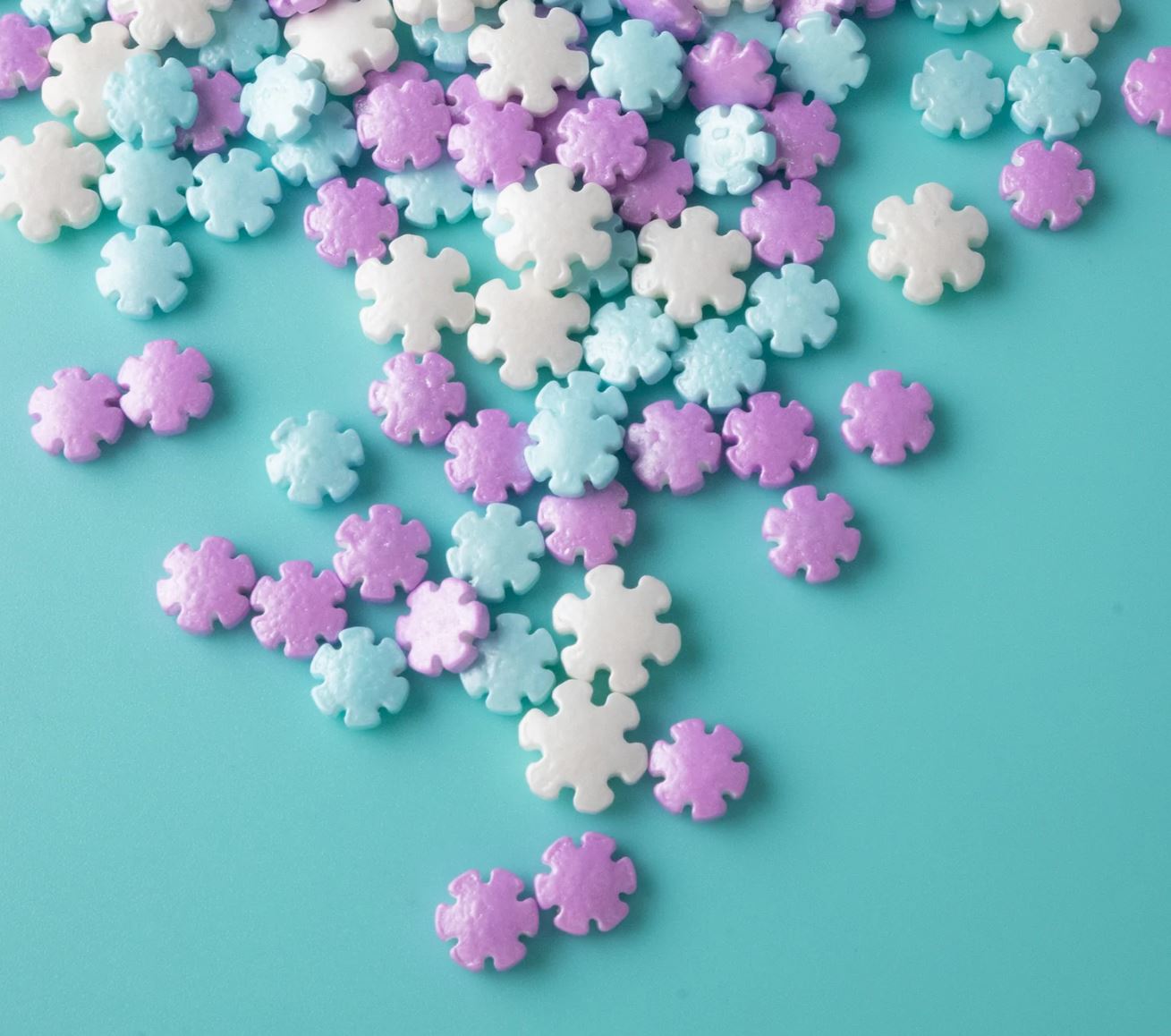 Snowflakes Candy Topping
