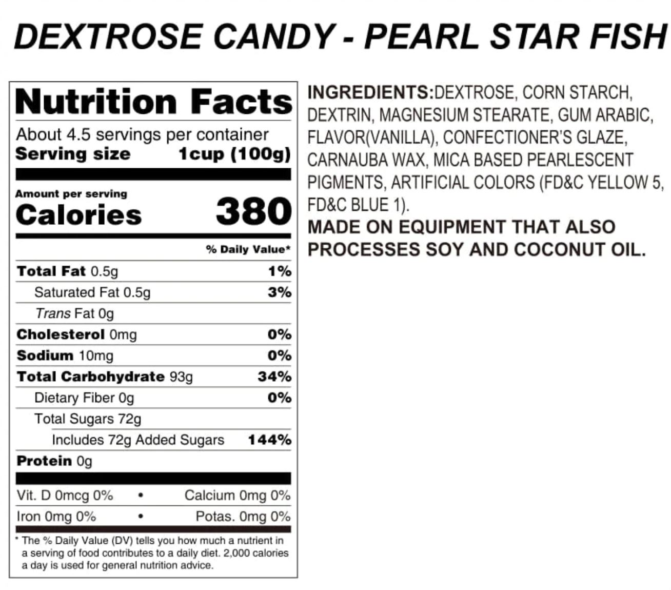 Pearl Starfish Candy Topping