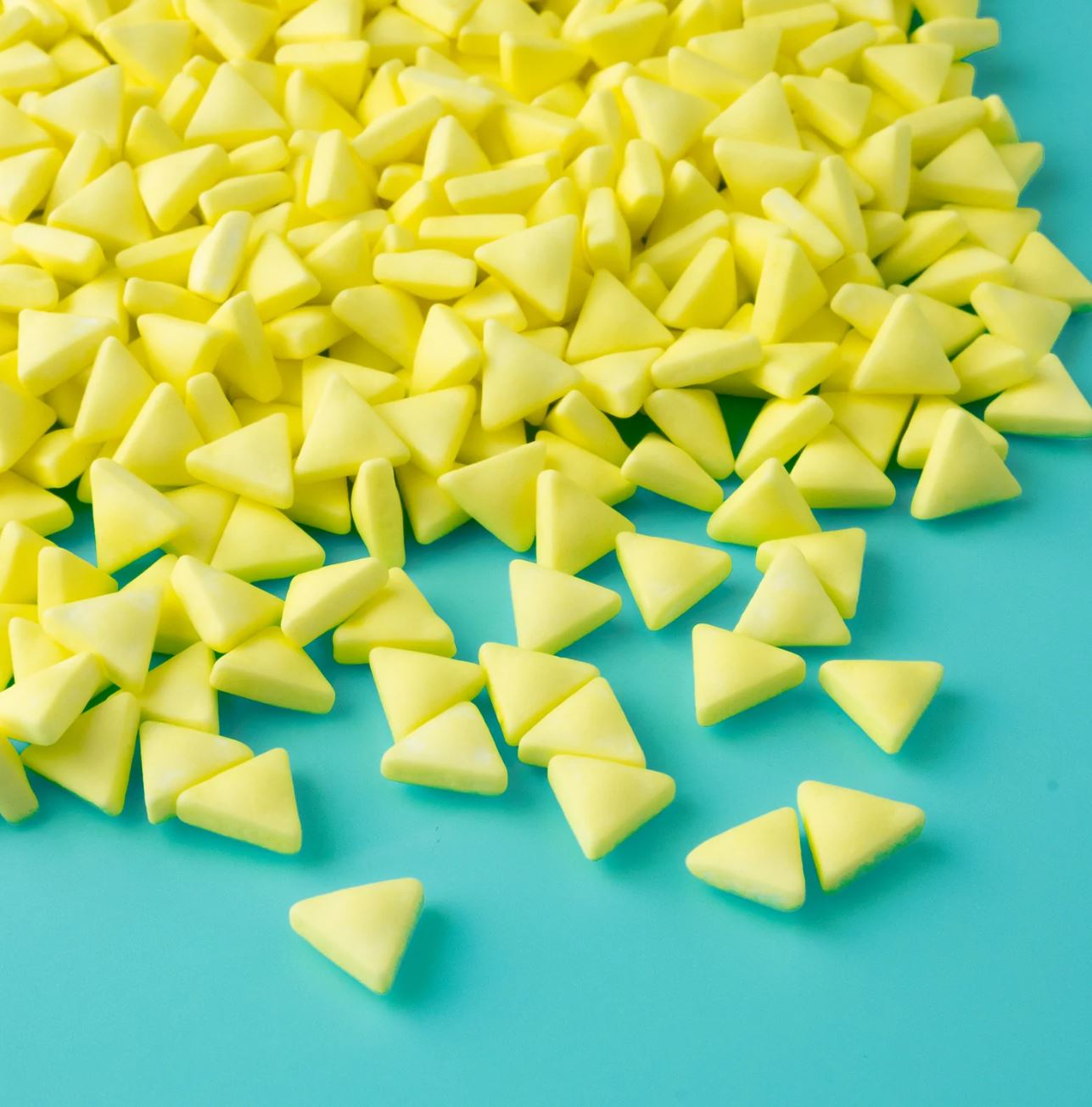 Yellow Triangle Candy Topping